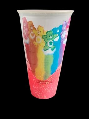✨Starbucks X Care Bears Custom Glitter Rainbow Drip Y2K Kidcore Tumbler ✨